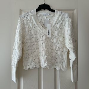 White sweat shirt/top size small!!!!